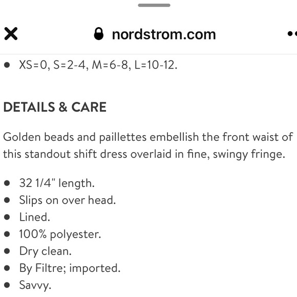 Filtre Fringe Gold Embellished Drop Waist Shift Mini Dress - Picture 9 of 10